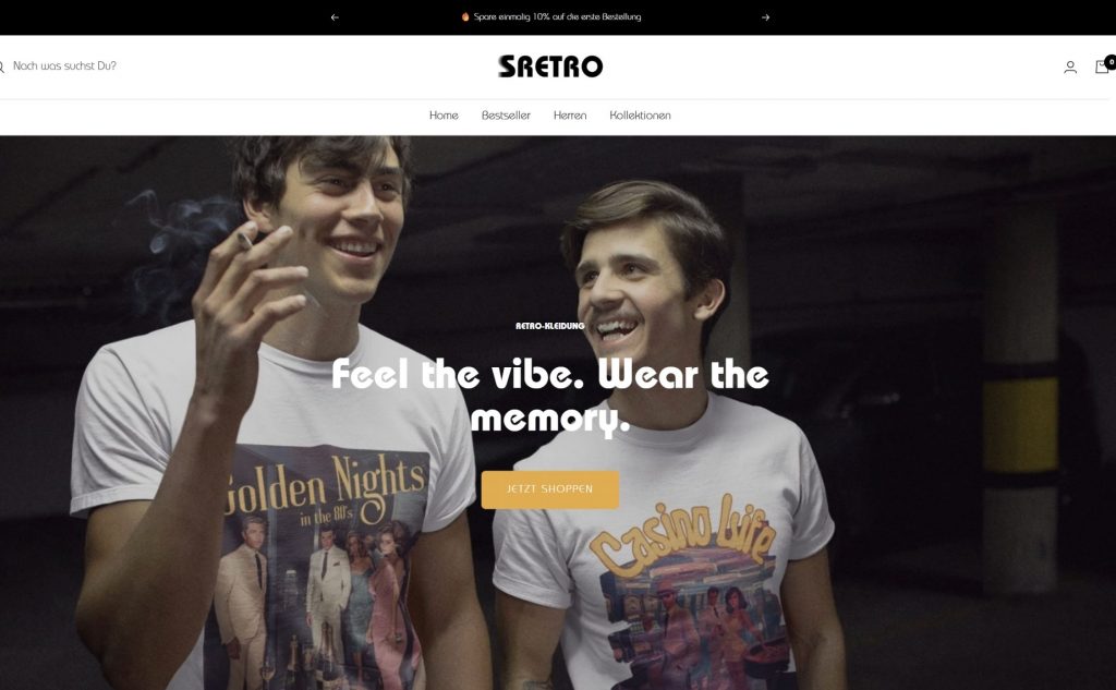 Referenz Onlineshop-Erstellung_SRETRO